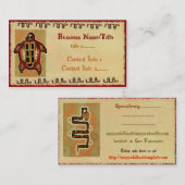 Laako'ob Uchben MayanフォークアートTATTOO VENDOR TRADE 名刺 (正面/裏面)