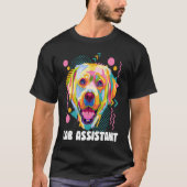 Lab Assistant Labrador Retriever  Dog Breed Humor Tシャツ (正面)