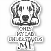 Lab Black and White Understanding Meテーマ シール (正面)