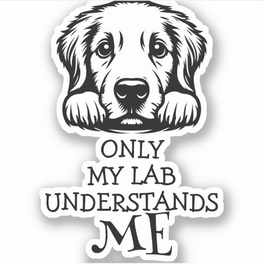 Lab Black and White Understanding Meテーマ シール (正面)