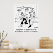 Lab Cartoon 6198 ポスター (キッチン)