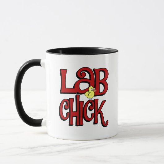 LAB CHICK - LABORATORY GIRL SLANG / UMOR マグカップ (左)