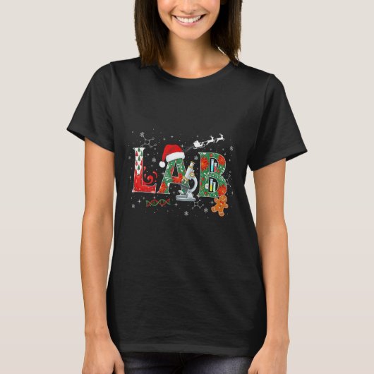 Lab Christmas Laboratory Technician Science Xmas S Tシャツ (正面)