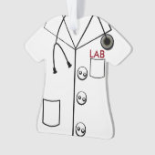 LAB COAT PACオーナメントクリスマス（カスタマイズ可能） オーナメント (正面)