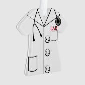 LAB COAT PACオーナメントクリスマス(カスタマイズ可能) オーナメント (正面)
