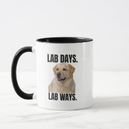 Lab Days Lab Ways – Yellow Labrador Coffee マグカップ