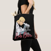 Lab Diva Chemist Laboratory Techniesy トートバッグ (クローズアップ)