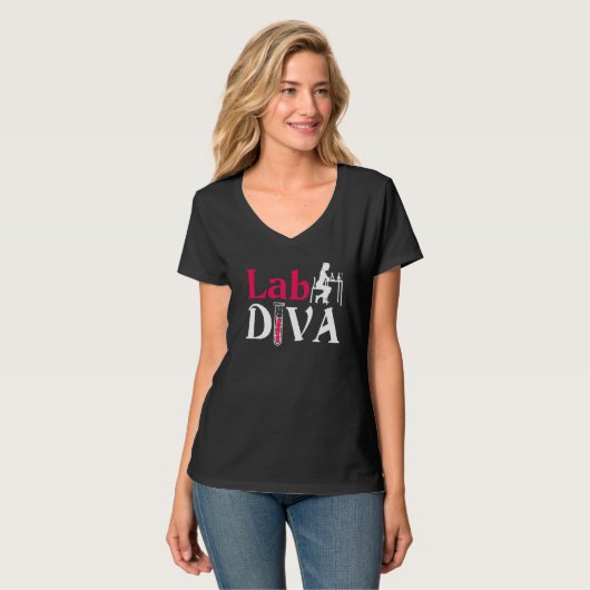 Lab Diva Lab Tech Medical Technologist研究所 Tシャツ (正面フル)