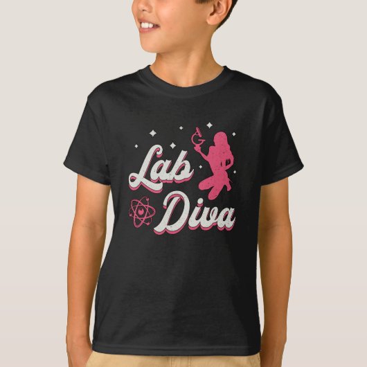 Lab Diva Laboratory Technient Science Lab Tech Tシャツ (正面)