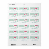 Lab Dog in Snow ラベル (フルシート)