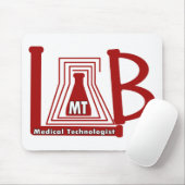 LAB FLASKロゴMT – 医療技術者 マウスパッド (マウス)