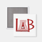 LAB FLASKロゴMT – 医療技術者 マグネット (正面/裏面)