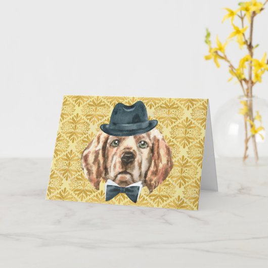 Lab Greeting Cardの承認 カード (黄色い花)