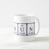 Lab Hunkの定期的なテーブル名mag コーヒーマグカップ (正面右)