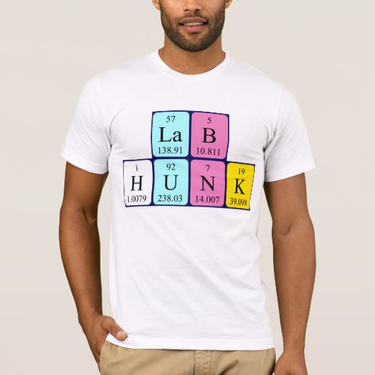 Lab Hunk期別テーブル名のシャツ Tシャツ (正面)