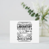 Lab Laboratory Technician Chemist Lab Tech ポストカード (スタンド正面)