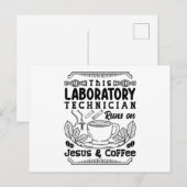 Lab Laboratory Technician Chemist Lab Tech ポストカード (正面/裏面)