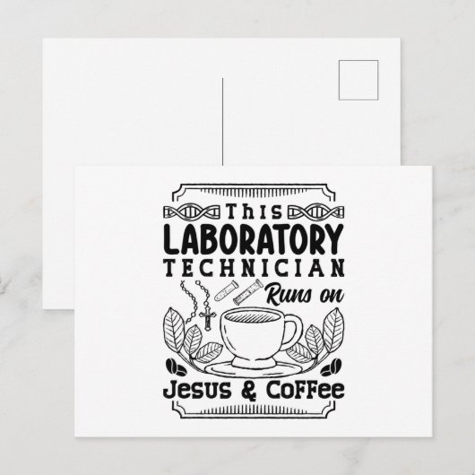Lab Laboratory Technician Chemist Lab Tech ポストカード (正面/裏面)