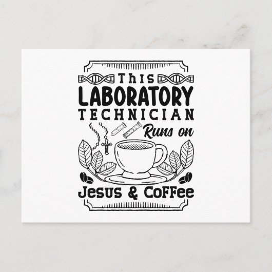 Lab Laboratory Technician Chemist Lab Tech ポストカード (正面)