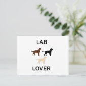 Lab Loverのすべての色のシルエット シーズンポストカード (スタンド正面)