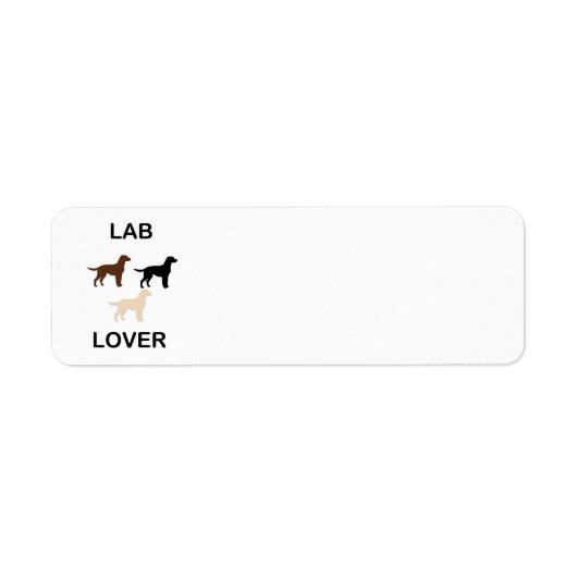 Lab Loverのすべての色のシルエット ラベル (正面)