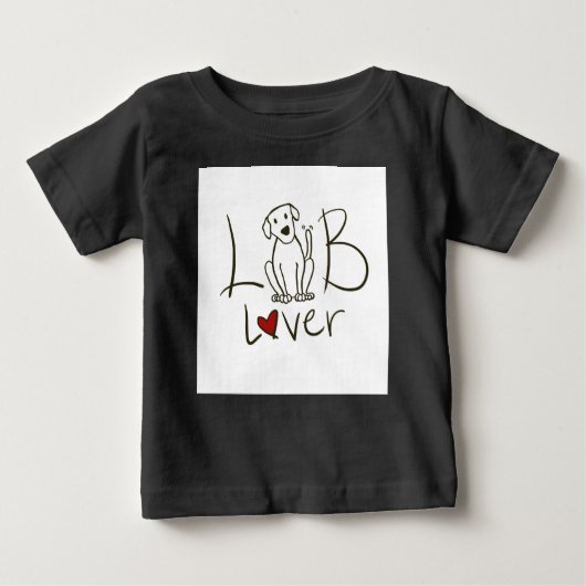 Lab Loverベビー3/4スリーブラグランシャツ ベビーTシャツ (正面)