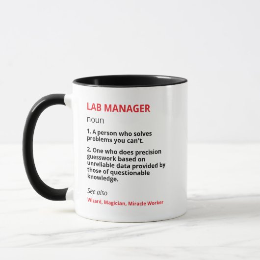 Lab Manager Mug For Lab Manager Gifts For Lab Mana マグカップ (左)