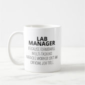 Lab Manager Mug, Lab Manager Gift, Funny Laborator コーヒーマグカップ (左)