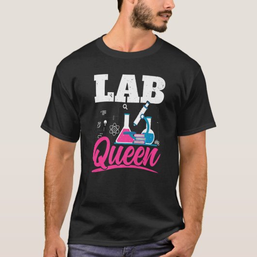 Lab Queen Biologist Science Teacher Biology Major Tシャツ (正面)