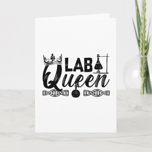 Lab Queen Lab Tech Laboratory Chemist Technician カード (正面)