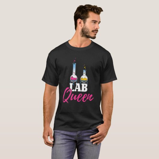 Lab Queen Lab Technician Medical Laboratory Scient Tシャツ (正面フル)