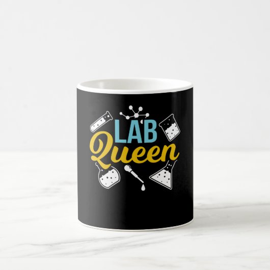 Lab Queen Laboratory Pun Laboratory科学者 コーヒーマグカップ (中央)