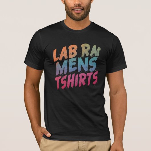 Lab Rat、Lab Rat：科学ギークメンズ Tシャツ (正面)