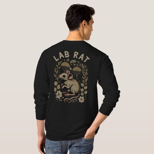 Lab Rat、Lab Rat:科学ギークメンズ Tシャツ (裏面フル)
