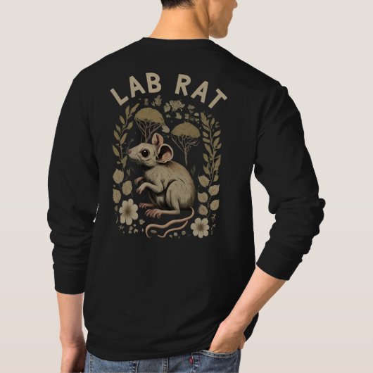 Lab Rat、Lab Rat：科学ギークメンズ Tシャツ (裏面)
