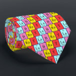 Lab Rat periodic table name tie ネクタイ<br><div class="desc">Lab Rat spelled out as La B Ra T (Lanthanum Boron Radium Tritium) on a tie for the scientist in you.</div>