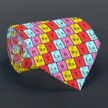 Lab Rat periodic table name tie ネクタイ<br><div class="desc">Lab Rat spelled out as La B Ra T (Lanthanum Boron Radium Tritium) on a tie for the scientist in you.</div>