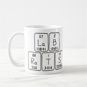 Lab Ratsの定期的なテーブル名mug コーヒーマグカップ