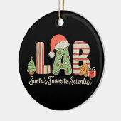 Lab Santas お気に入りの Scientist Christmas Laboratory セラミックオーナメント (左)