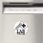 LAB TECHハートシリンジロゴ – ラボラトリ科学者 マグネット (インサイチュ (食洗機))