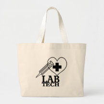 LAB TECHハートシリンジロゴ – ラボラトリ科学者