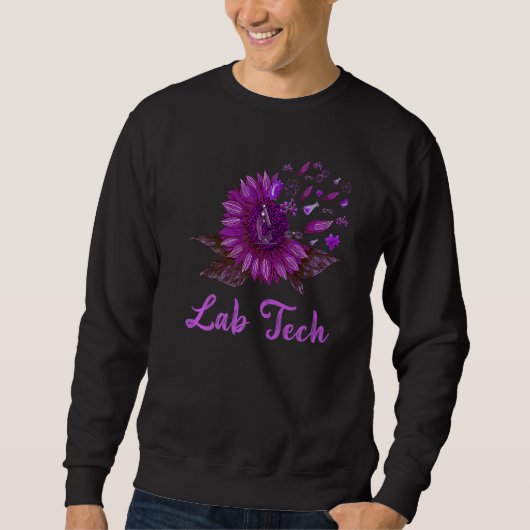 Lab Tech ひまわり 医療技術者 ラ スウェットシャツ (正面)