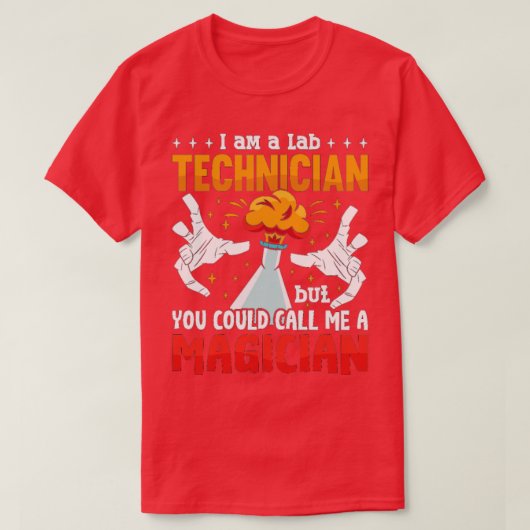 Lab Tech Iはラボ技術者のラボサイエンス Tシャツ (デザイン正面)