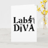 Lab Tech Lab Diva Chemist Laboratory Technician カード (黄色い花)