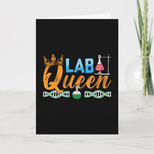 Lab Tech Lab Queen Laboratory Chemist Technician カード (正面)
