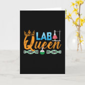 Lab Tech Lab Queen Laboratory Chemist Technician カード (黄色い花)
