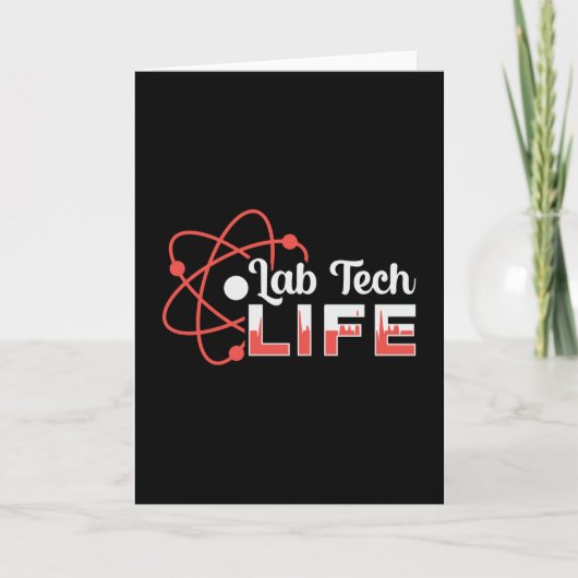 Lab Tech Life Laboratory Science Technician Geft カード (正面)