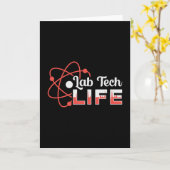 Lab Tech Life Laboratory Science Technician Geft カード (黄色い花)