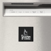 Lab Tech Microscope Biology Scientist My Weapon マグネット (インサイチュ (食洗機))