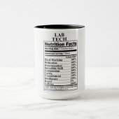 Lab Tech Nutrition Facts マグカップ (中央)